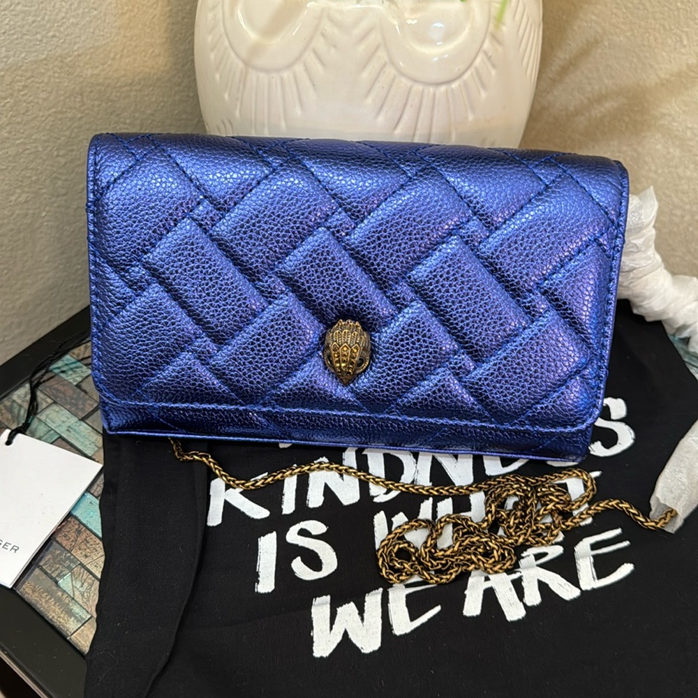 COPY - Kurt Geiger London Extra Mini Kensington Quilted Leather Wallet on a C…